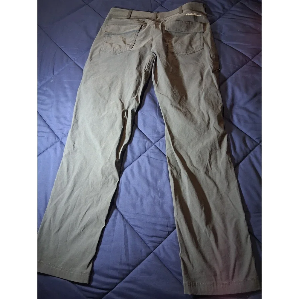 Eddie Bauer First Ascent Mens 36x34 Guide Pro Hiking Pants Gray Technical Cargo